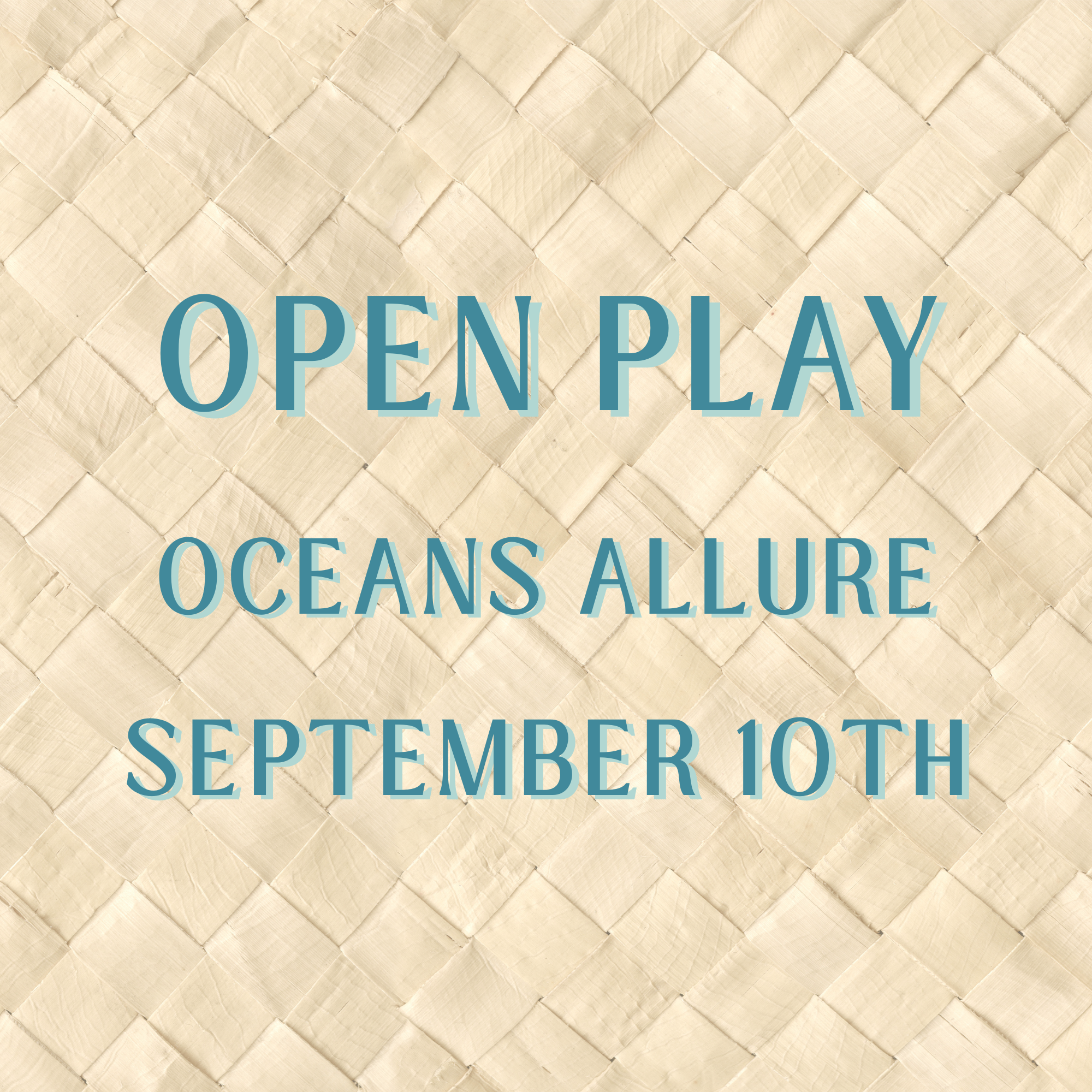 Casa Mahj Open Play at Oceans' Allure - September 10th