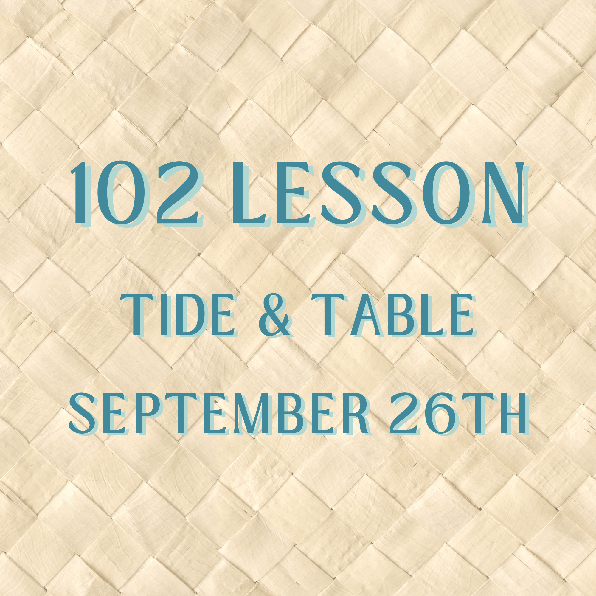 Casa Mahj 102 at Tide & Table - September 26th