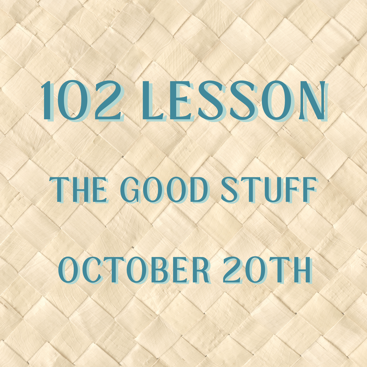 Casa Mahj 102 Lesson at The Good Stuff - October 20th