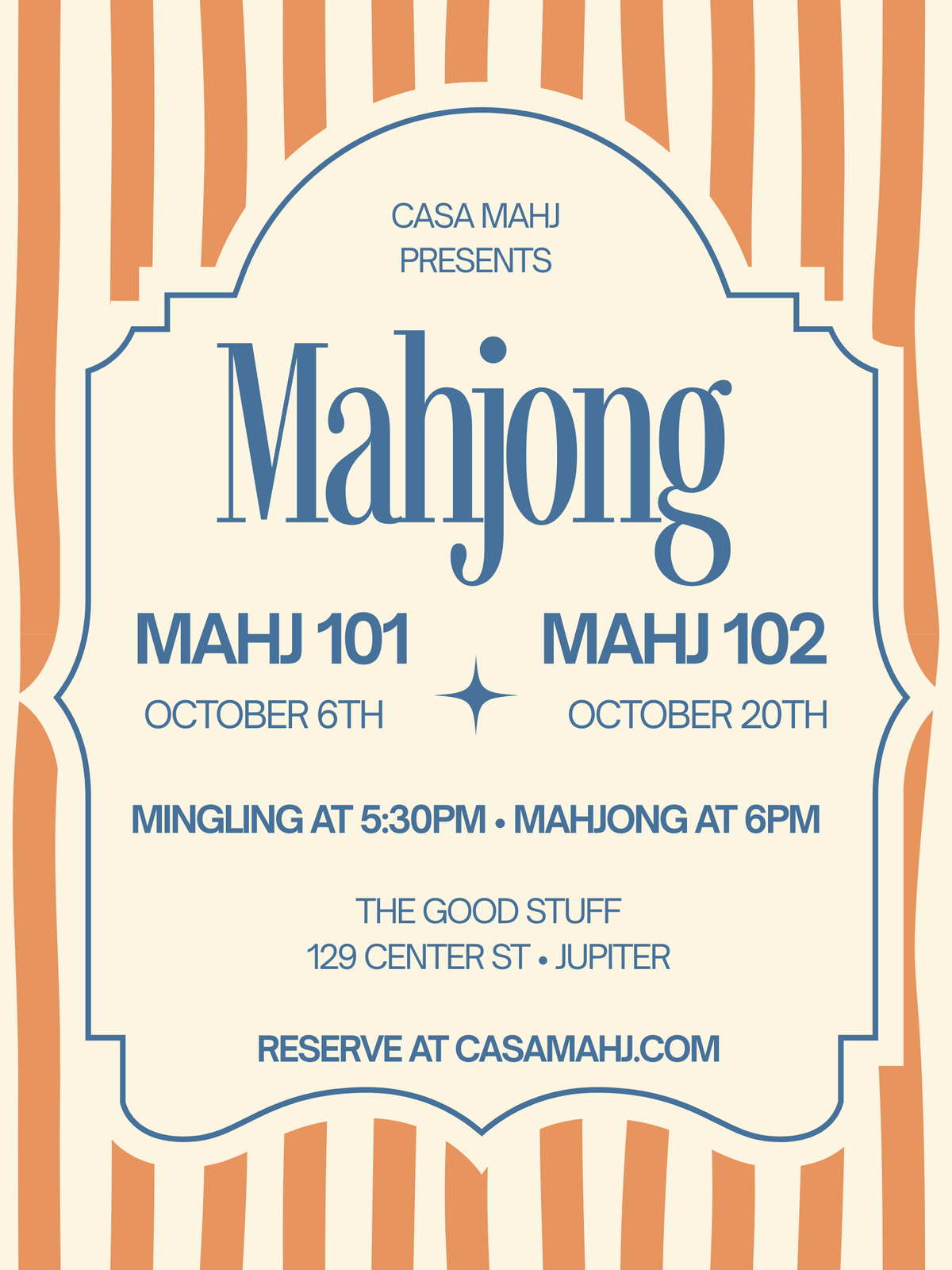 Casa Mahj 102 Lesson at The Good Stuff - October 20th