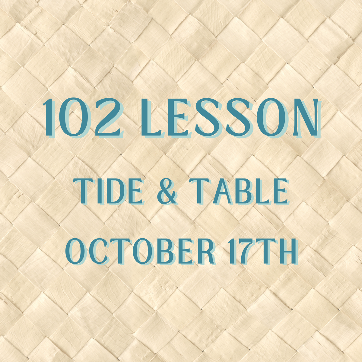 Casa Mahj 102 at Tide & Table - October 17th