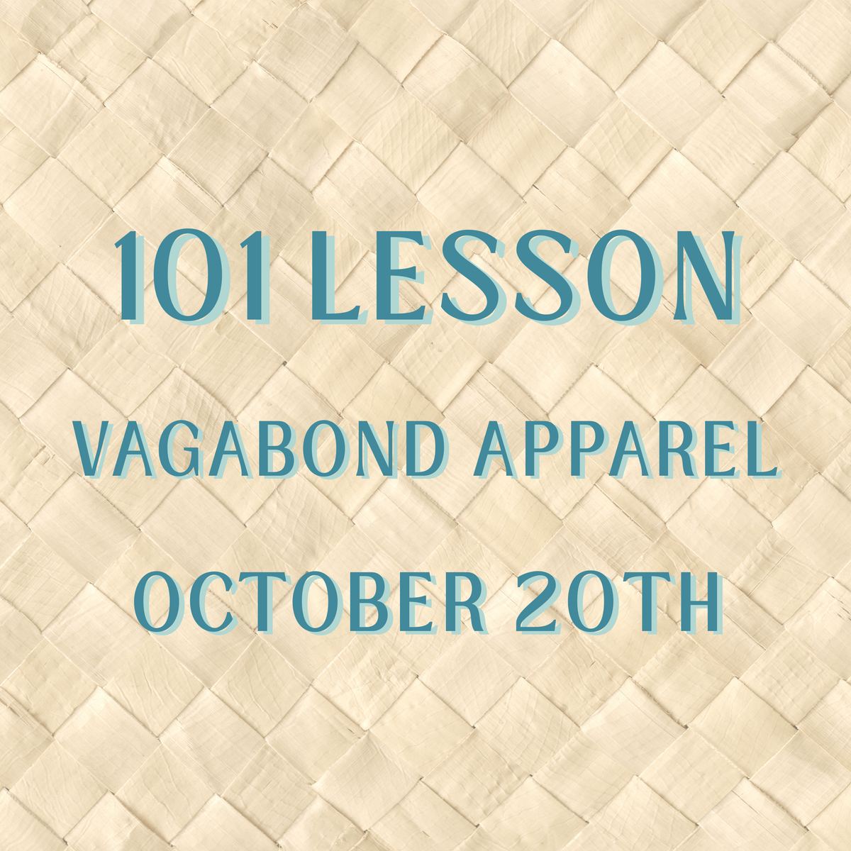 Casa Mahj 101 Lesson at Vagabond Apparel - October 20th