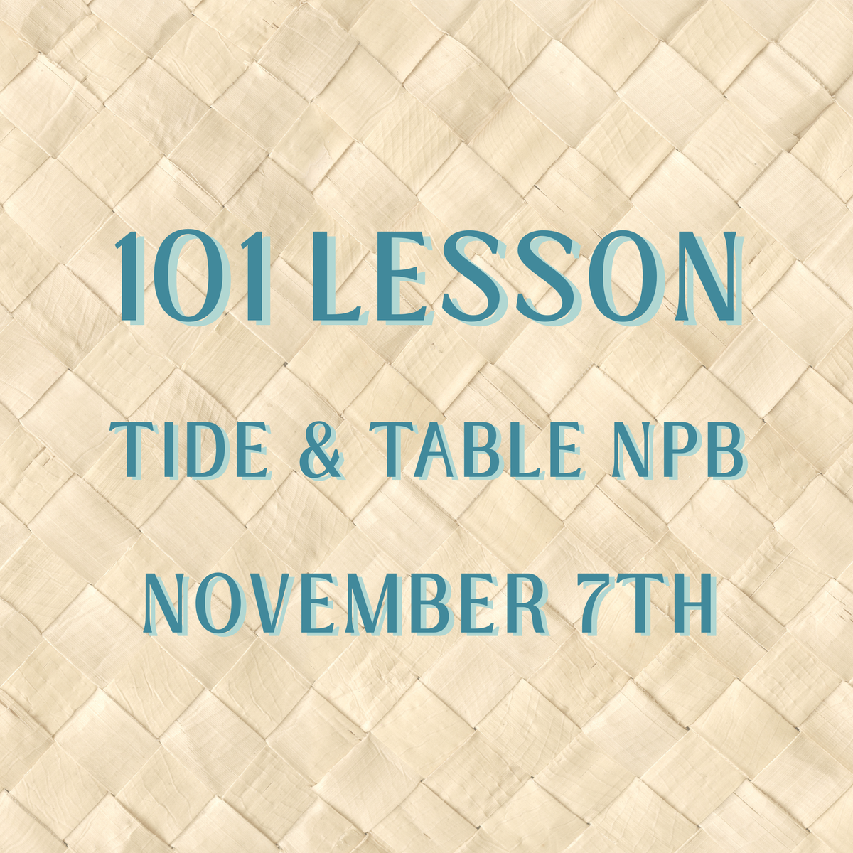 Casa Mahj 101 at Tide & Table - November 7th